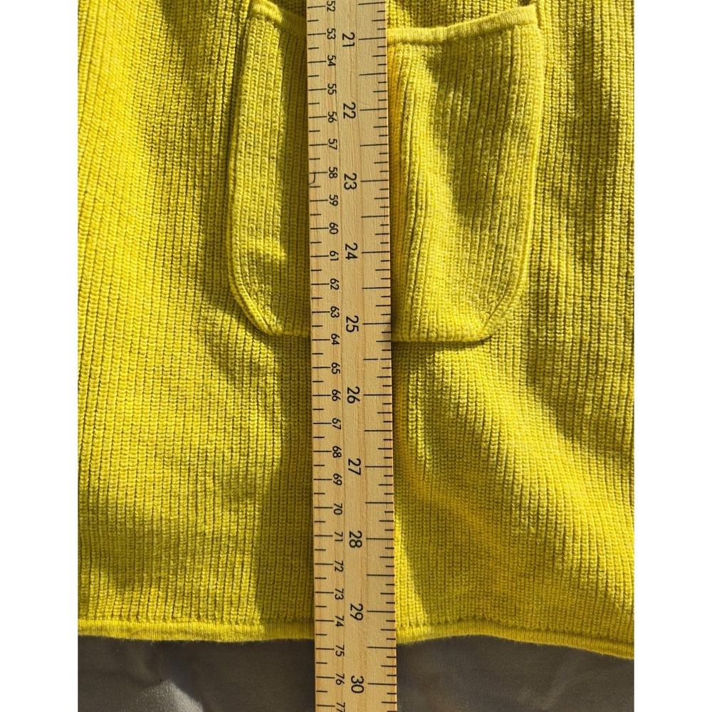Mansted Sweater Cardigan Knit Button Up Mustard Yellow Old Money Quiet Luxury - Picture 15 of 16